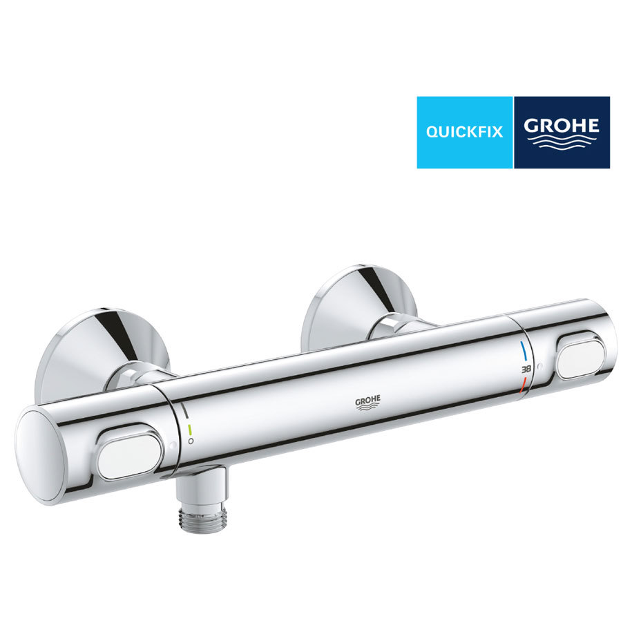 Термостатен смесител за душ GROHE Precision Flow, стенен, хром