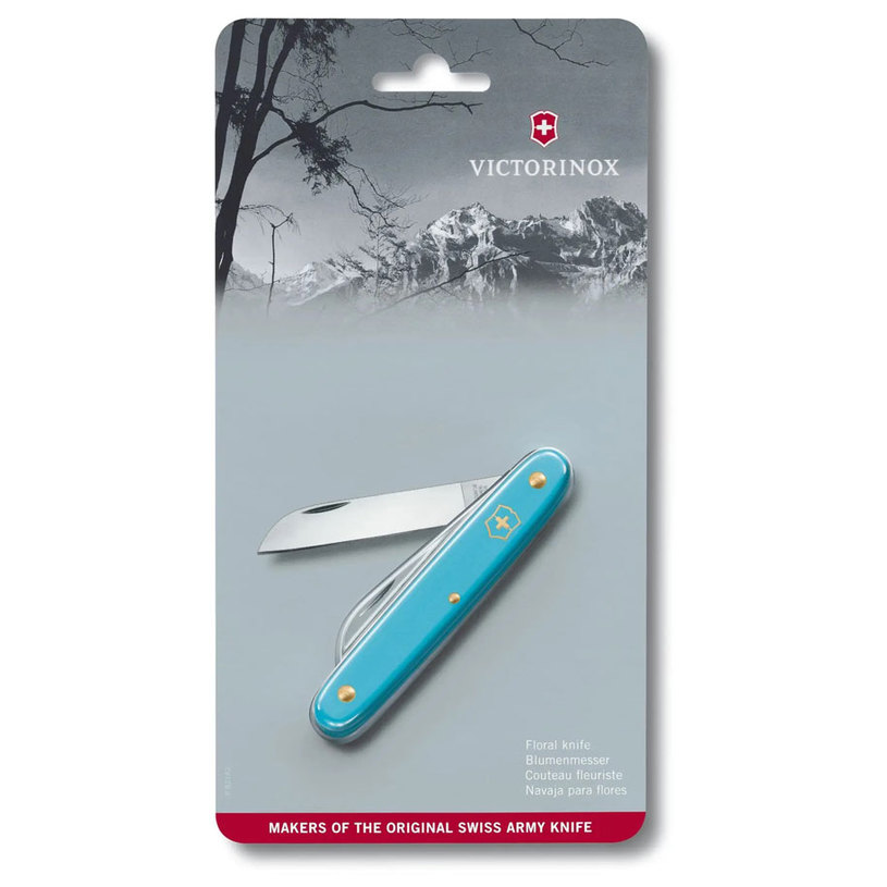 НОЖ VICTORINOX FLORAL BLUE 3.9050.25B1 НОЖ VICTORINOX FLORAL BLUE 3.9050.25B1