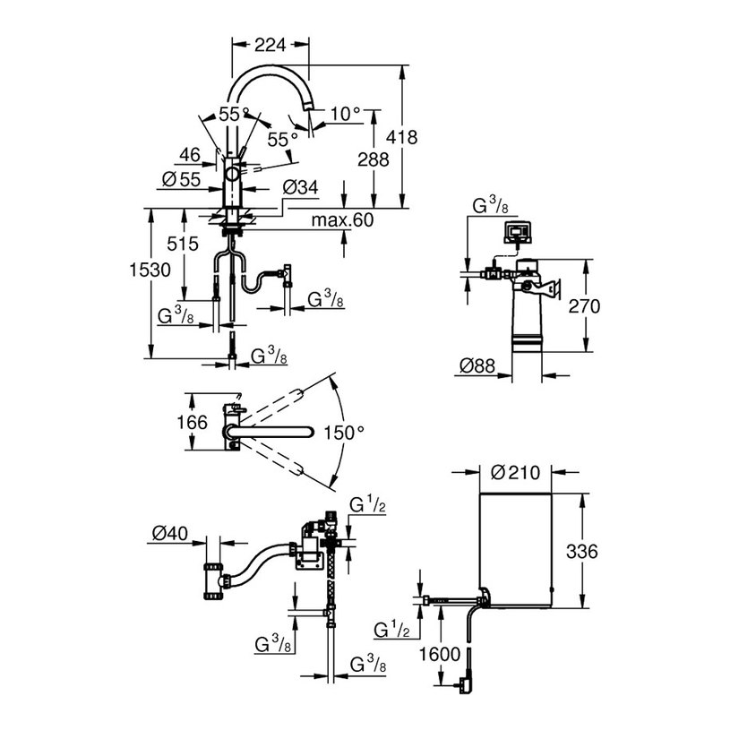 31454001 GROHE RED II КОМПЛЕКТ@ 31454001 GROHE RED II КОМПЛЕКТ@