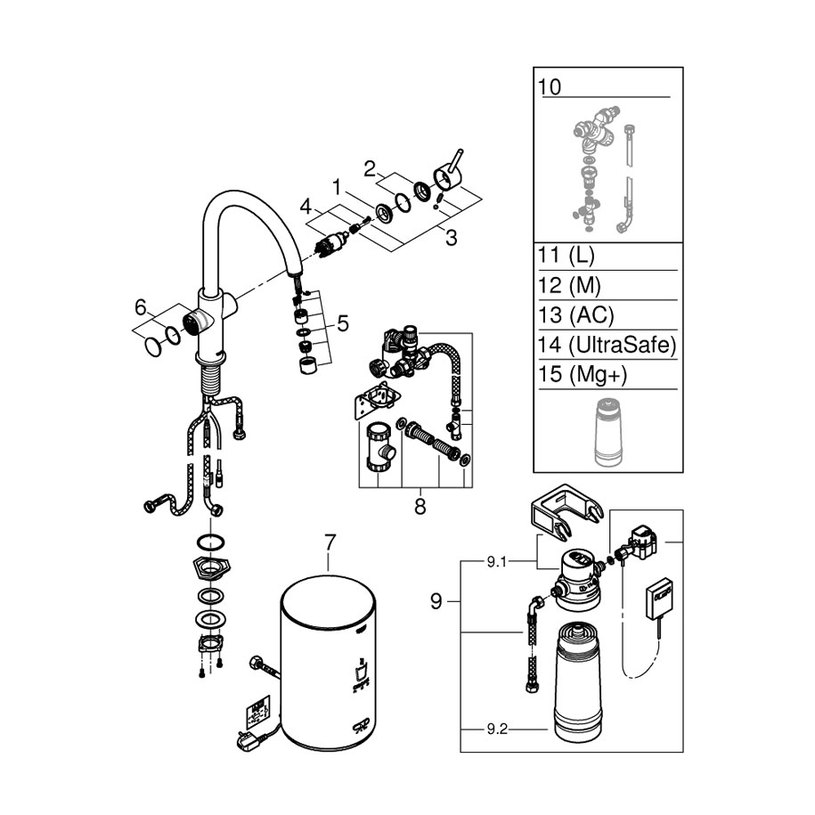 31454001 GROHE RED II КОМПЛЕКТ@ 31454001 GROHE RED II КОМПЛЕКТ@