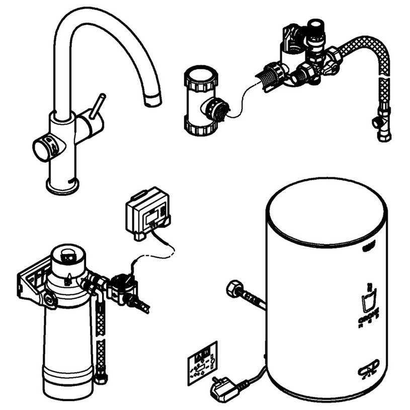 31454001 GROHE RED II КОМПЛЕКТ@ 31454001 GROHE RED II КОМПЛЕКТ@