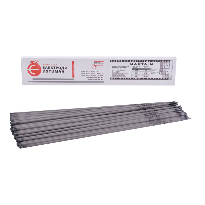 ЕЛЕКТРОДИ РУТИЛ.БАЗИЧЕН МАРТА-М Ф2.5 1KG ЕЛЕКТРОДИ РУТИЛ.БАЗИЧЕН МАРТА-М Ф2.5 1KG