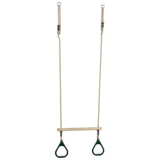 ДЪРВЕН РИНГ ТРАПЕЦ С ПЛАСТАМАСОВИ ХАЛКИ KBT ДЪРВЕН РИНГ ТРАПЕЦ С ПЛАСТАМАСОВИ ХАЛКИ KBT