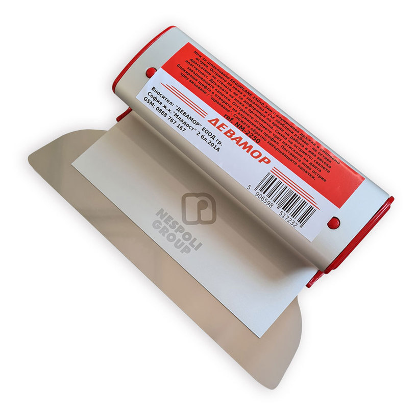 НОЖ ЗА ШПАКЛОВАНЕ АЛ. 0.3х250MM НОЖ ЗА ШПАКЛОВАНЕ АЛ. 0.3х250MM