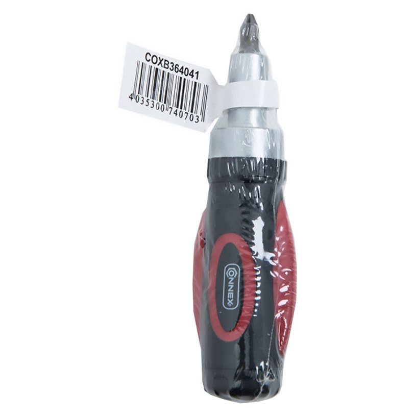 CONNEX ОТВЕРТКА С ТРЕСЧОТКА И 4 БИТА CONNEX ОТВЕРТКА С ТРЕСЧОТКА И 4 БИТА