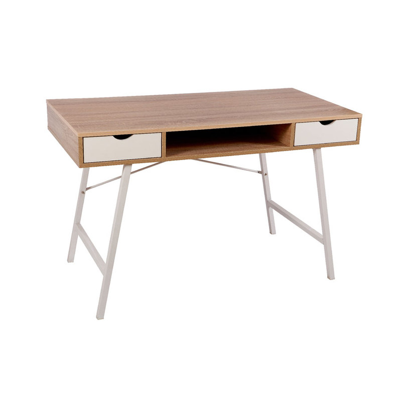 БЮРО SHAPE A 120/48/76 ДЪБ/БЯЛ МЕТАЛ БЮРО SHAPE A 120/48/76 ДЪБ/БЯЛ МЕТАЛ