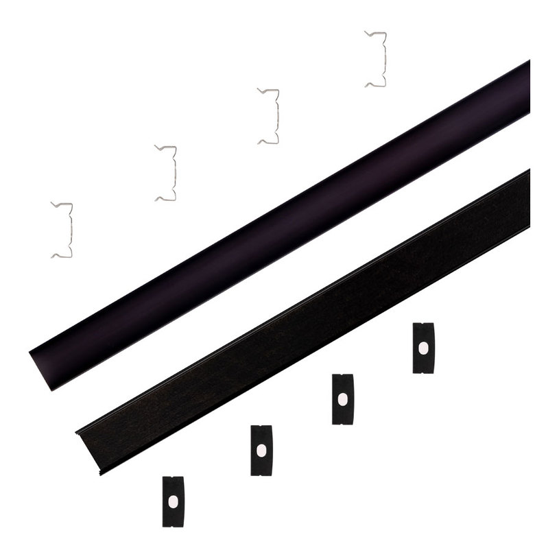 &АЛ. ПРОФИЛ ЗА LED ЛЕНТА 2M ЧЕРЕН V-TAC &АЛ. ПРОФИЛ ЗА LED ЛЕНТА 2M ЧЕРЕН V-TAC