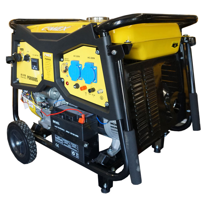 CIMEX БЕНЗ. ГЕНЕРАТОР 6.5KW PG8000S, AVR CIMEX БЕНЗ. ГЕНЕРАТОР 6.5KW PG8000S, AVR