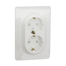 КОНТАКТ ДВОЕН ШУКО 16A БЯЛ UNICA КОНТАКТ ДВОЕН ШУКО 16A БЯЛ UNICA