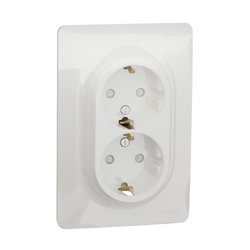 КОНТАКТ ДВОЕН ШУКО 16A БЯЛ UNICA КОНТАКТ ДВОЕН ШУКО 16A БЯЛ UNICA