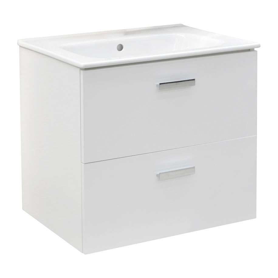 ROCA VICTORIA Bathroom Vanity Unit with Basin, White, 60.5 cm