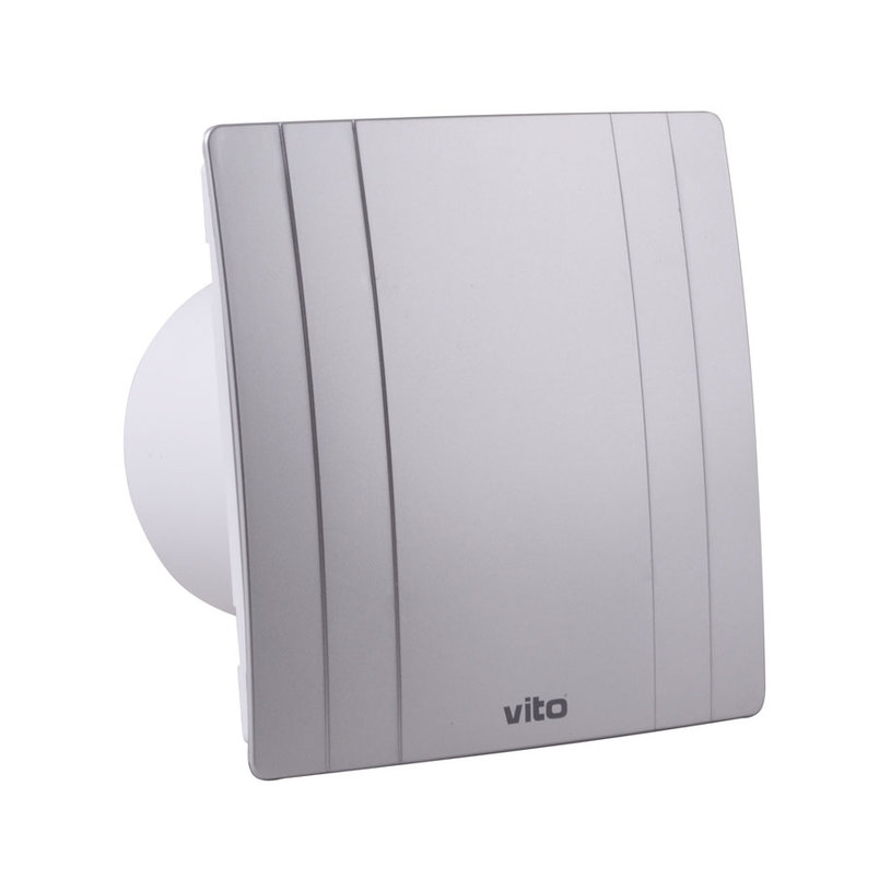 ***ВЕНТИЛАТОР ЗА БАНЯ 12W VITO ф100 СИВ ***ВЕНТИЛАТОР ЗА БАНЯ 12W VITO ф100 СИВ
