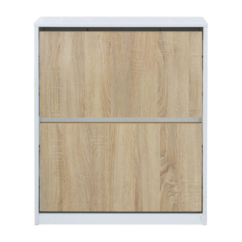 ШКАФ ЗА ОБУВК 2ВРАТИ 64х26х83 БЯЛ/СОНОМА ШКАФ ЗА ОБУВК 2ВРАТИ 64х26х83 БЯЛ/СОНОМА