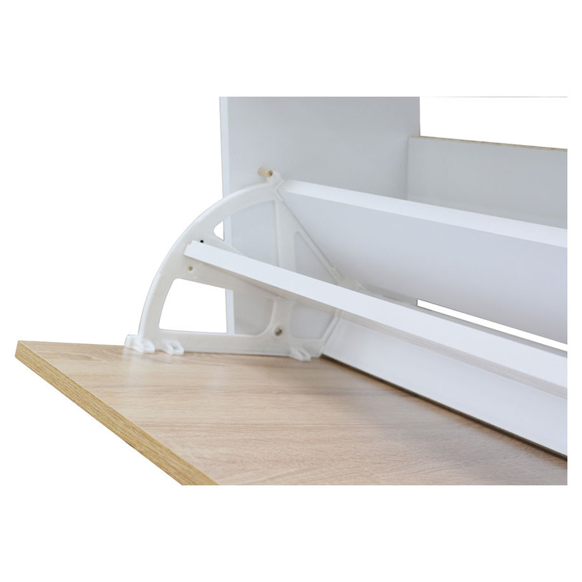 ШКАФ ЗА ОБУВК 3ВРАТИ 64х26х121 БЯЛ/СОНОМ ШКАФ ЗА ОБУВК 3ВРАТИ 64х26х121 БЯЛ/СОНОМ