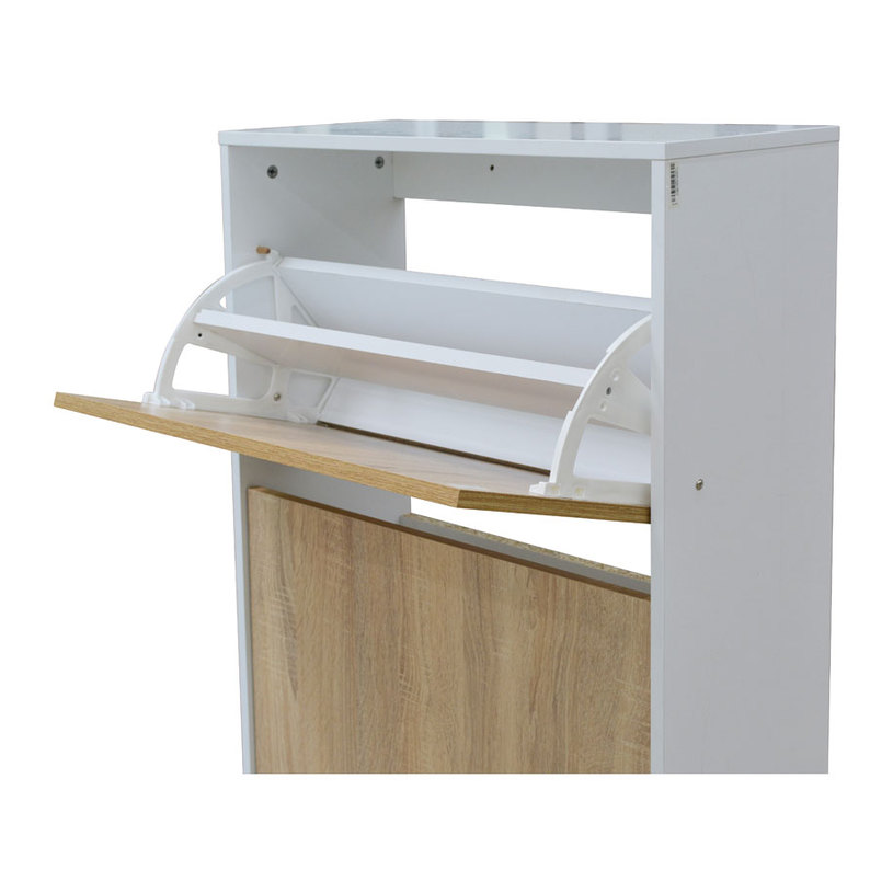 ШКАФ ЗА ОБУВК 4ВРАТИ 64х26х159 БЯЛ/СОНОМ ШКАФ ЗА ОБУВК 4ВРАТИ 64х26х159 БЯЛ/СОНОМ