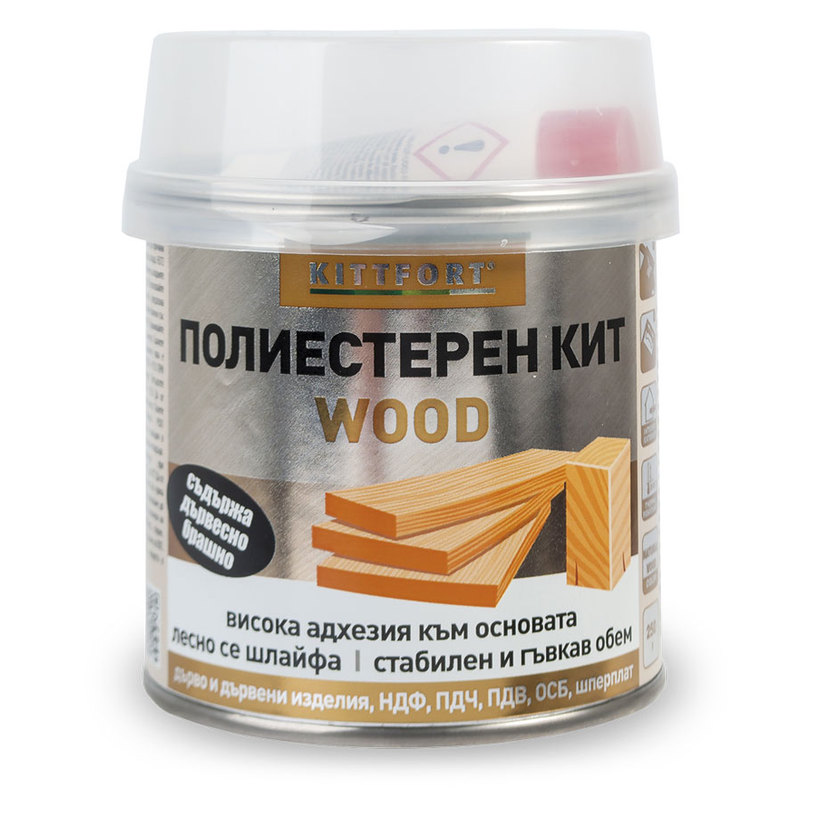 КИТ ПОЛИЕСТЕРЕН ДЪРВО 250 g КИТ ПОЛИЕСТЕРЕН ДЪРВО 250 g