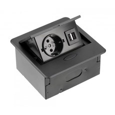 РАЗКЛОНИТЕЛ ЗА ВГРАЖДАНЕ ШУКО И 2XUSB A 1.5M КАБЕЛ ЧЕРЕН GTV AVARO РАЗКЛОНИТЕЛ ЗА ВГРАЖДАНЕ ШУКО И 2XUSB A 1.5M КАБЕЛ ЧЕРЕН GTV AVARO