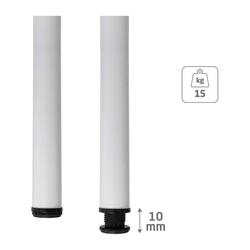 КРАК ЗА МАСА 710 ММ, БЯЛ, Ф60 ММ КРАК ЗА МАСА 710 ММ, БЯЛ, Ф60 ММ