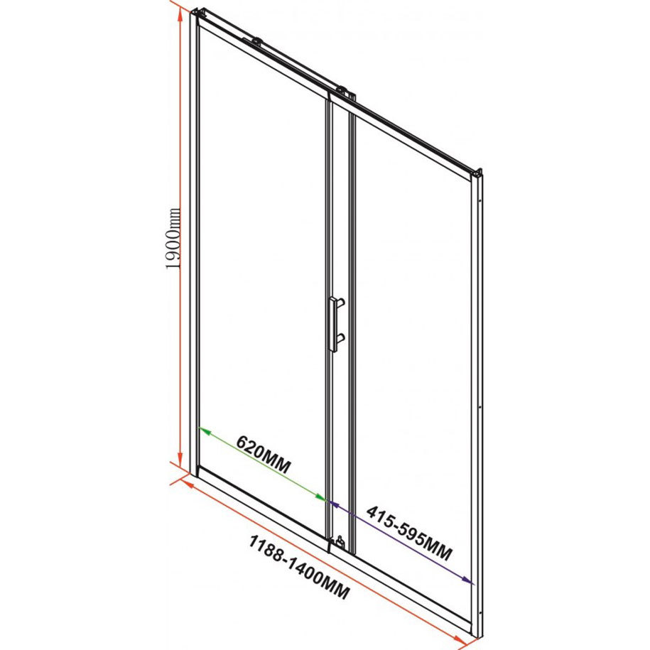 120-140 cm adjustment range for non-standard openings