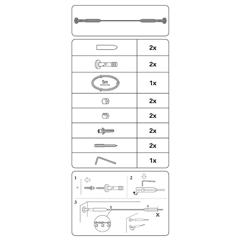 ВЪЖЕН КОРНИЗ РЕЙС 5 М ЧЕРЕН МАТ ВЪЖЕН КОРНИЗ РЕЙС 5 М ЧЕРЕН МАТ