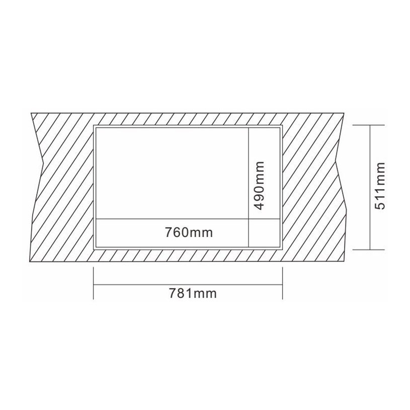 #МИВКА АЛПАКА 78Х51Х20 СМ HM7951B ЧЕРНА@ #МИВКА АЛПАКА 78Х51Х20 СМ HM7951B ЧЕРНА@