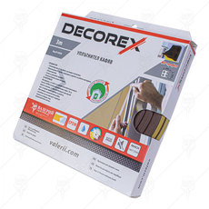 УПЛЪТНИТЕЛ ЗА ПРОЗОРЦИ КАФЯВ DECOREX УПЛЪТНИТЕЛ ЗА ПРОЗОРЦИ КАФЯВ DECOREX