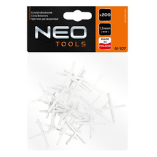 КРЪСТЧЕТА ЗА ФУГИ 1.5ММ NEO 200 БРОЯ В ПАКЕТ КРЪСТЧЕТА ЗА ФУГИ 1.5ММ NEO 200 БРОЯ В ПАКЕТ