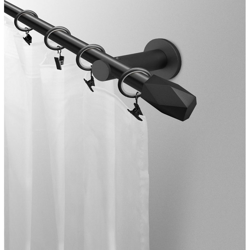 МЕТАЛЕН КОРНИЗ ХЕКС 160 СМ ЧЕРЕН МЕТАЛЕН КОРНИЗ ХЕКС 160 СМ ЧЕРЕН