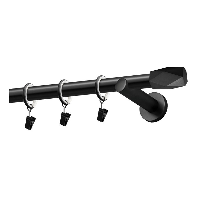 МЕТАЛЕН КОРНИЗ ХЕКС 200 СМ ЧЕРЕН МЕТАЛЕН КОРНИЗ ХЕКС 200 СМ ЧЕРЕН