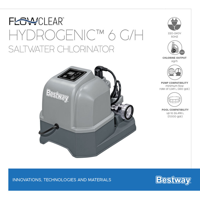 ХЛОРИНАТОР СОЛ.ВОДА BESTW 58678 ХЛОРИНАТОР СОЛ.ВОДА BESTW 58678