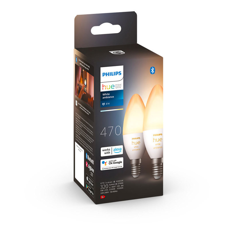LED КРУШКА HUE E14 5.2W 2 БР. PHILIPS LED КРУШКА HUE E14 5.2W 2 БР. PHILIPS