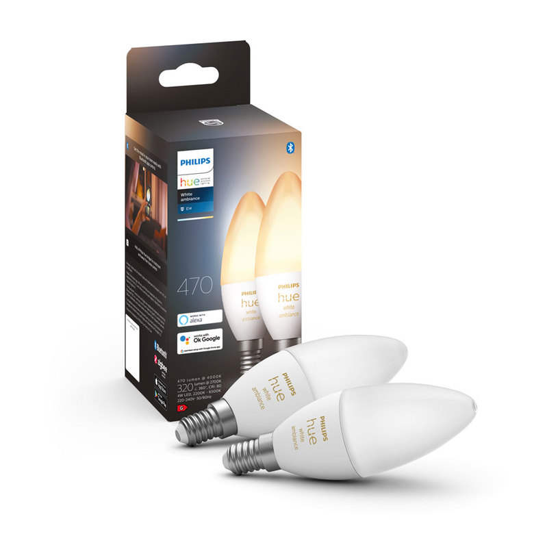 LED КРУШКА HUE E14 5.2W 2 БР. PHILIPS LED КРУШКА HUE E14 5.2W 2 БР. PHILIPS