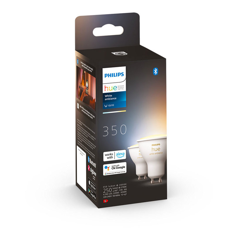 LED КРУШКА HUE GU10 4.3W 2 БР. PHILIPS LED КРУШКА HUE GU10 4.3W 2 БР. PHILIPS