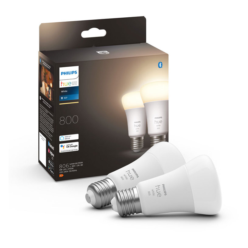 LED КРУШКА HUE E27 9W 27K 2 БР. PHILIPS LED КРУШКА HUE E27 9W 27K 2 БР. PHILIPS