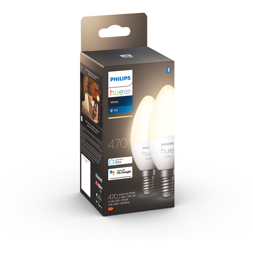 LED КРУШКА HUE E14 5.5W 27K 2 БР. LED КРУШКА HUE E14 5.5W 27K 2 БР.