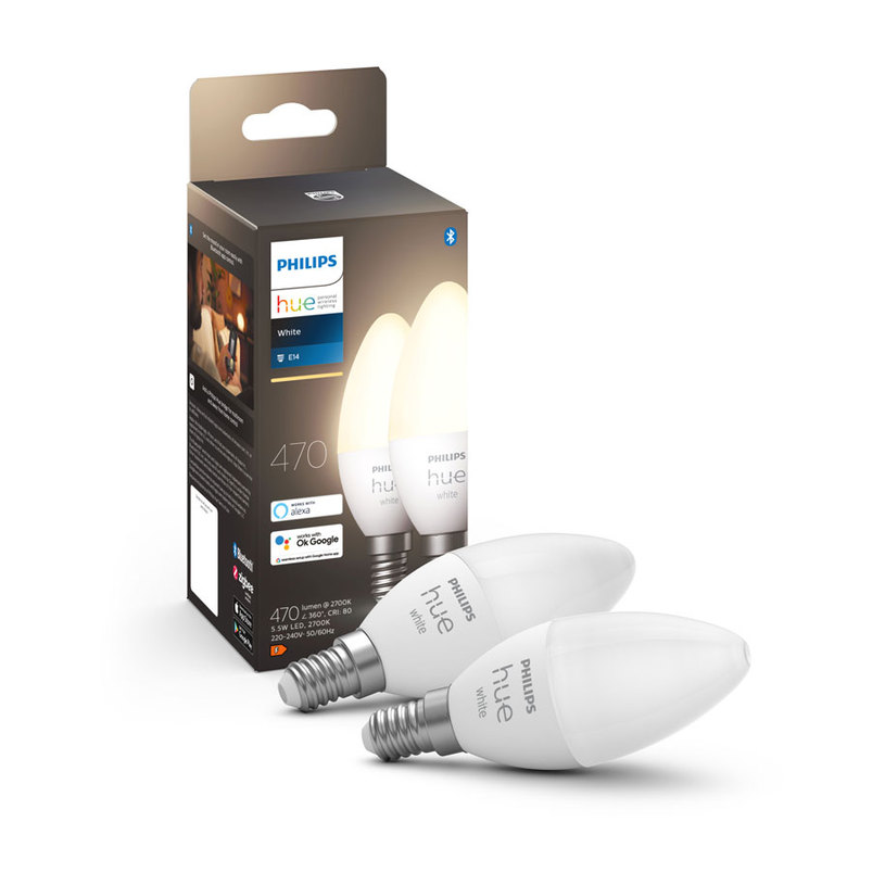 LED КРУШКА HUE E14 5.5W 27K 2 БР. LED КРУШКА HUE E14 5.5W 27K 2 БР.