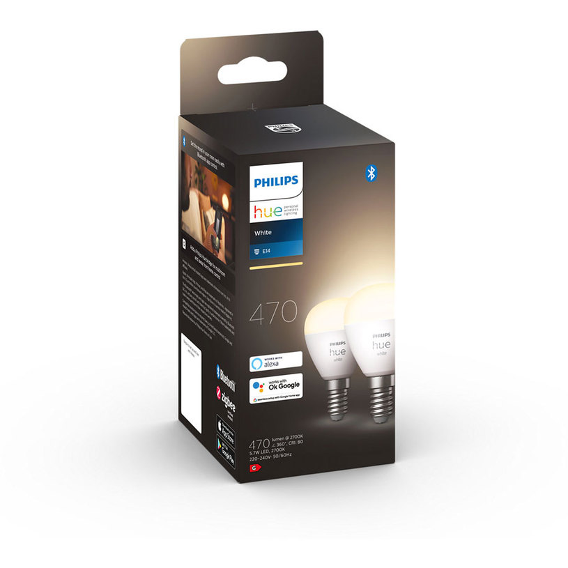 LED КРУШКА HUE E14 5.7W 27K 2 БР. LED КРУШКА HUE E14 5.7W 27K 2 БР.