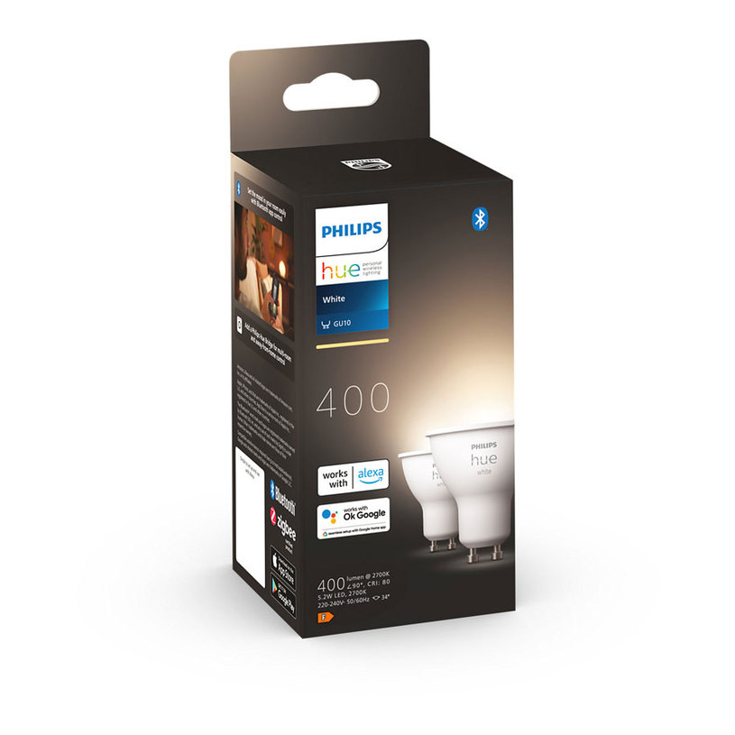 LED КРУШКА HUE GU10 5.2W 27K 2 БР. LED КРУШКА HUE GU10 5.2W 27K 2 БР.
