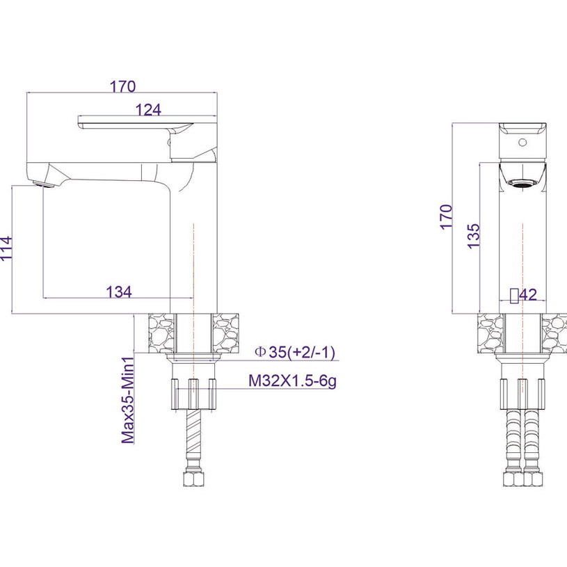 СМЕСИТЕЛ ЗА УМИВАЛНИК МАРСИЛИЯ 111320BS СМЕСИТЕЛ ЗА УМИВАЛНИК МАРСИЛИЯ 111320BS