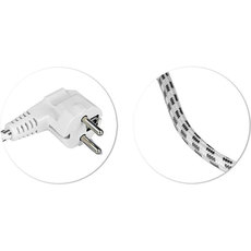 КАБЕЛ ТЕКСТИЛЕН 3X0.75MM2 H03 2M С ЩЕПСЕЛ COMMEL КАБЕЛ ТЕКСТИЛЕН 3X0.75MM2 H03 2M С ЩЕПСЕЛ COMMEL