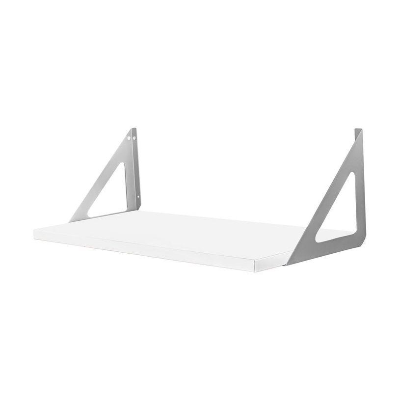 РАФТ TRIANGOLO 60X25X19 СМ. БЯЛ/СИВ РАФТ TRIANGOLO 60X25X19 СМ. БЯЛ/СИВ