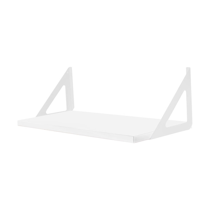 РАФТ TRIANGOLO 60X25X19 СМ. БЯЛ РАФТ TRIANGOLO 60X25X19 СМ. БЯЛ