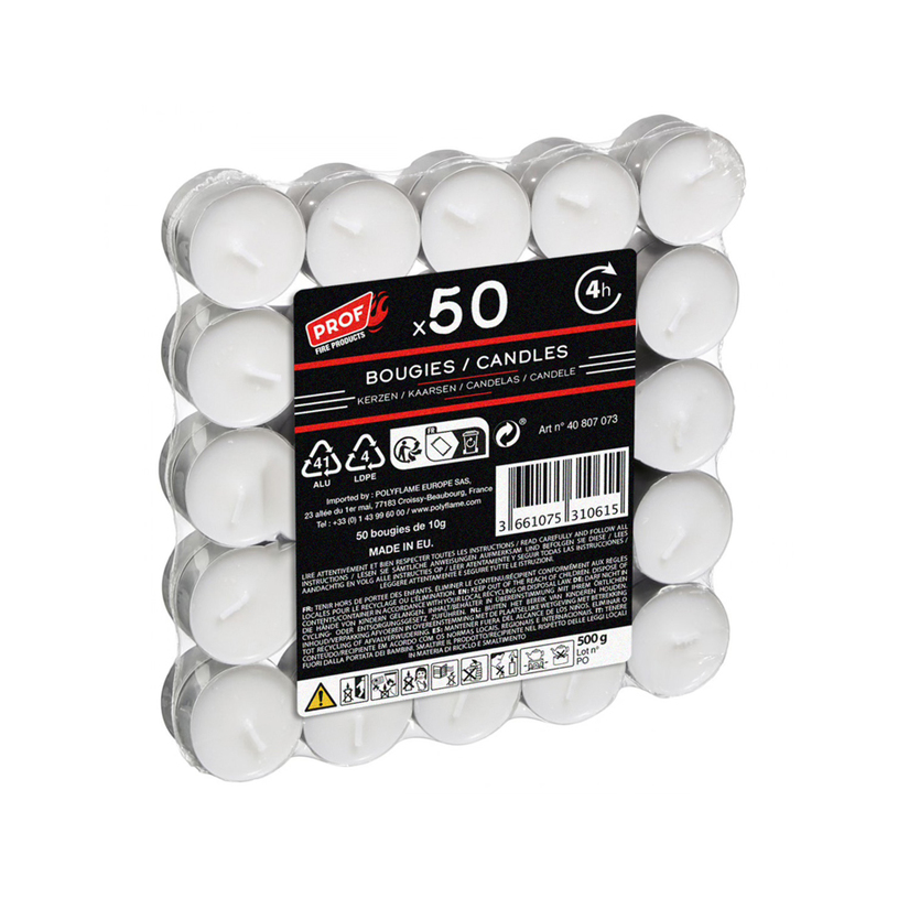 СВЕЩИ ЧАЕНИ ПАКЕТ 50БР PROF СВЕЩИ ЧАЕНИ ПАКЕТ 50БР PROF