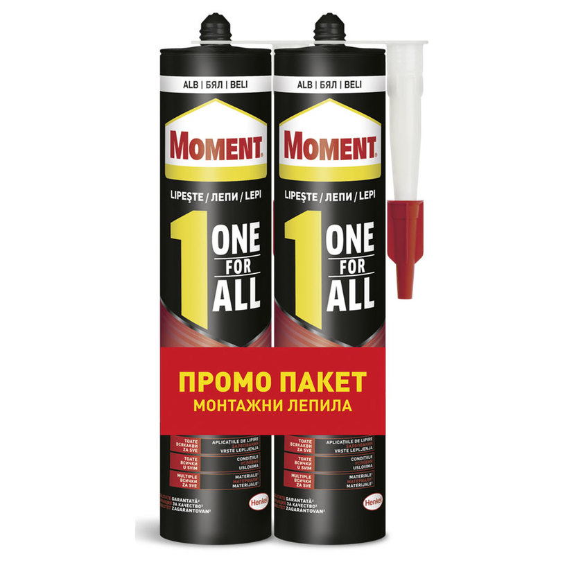 $MOMENT ONE FOR ALL HIGH TACK БЯЛ 2x440g $MOMENT ONE FOR ALL HIGH TACK БЯЛ 2x440g