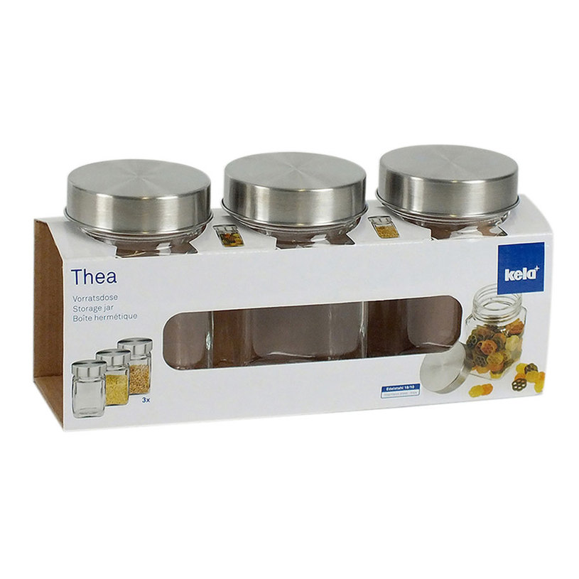 БУРКАНИ ЗА СЪХРАНЕНИЕ 3 БР THEA 250 ML БУРКАНИ ЗА СЪХРАНЕНИЕ 3 БР THEA 250 ML