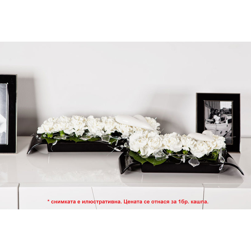 КАШПА IKEBANA IK 2 24x4.7cm ЧЕРЕН КАШПА IKEBANA IK 2 24x4.7cm ЧЕРЕН