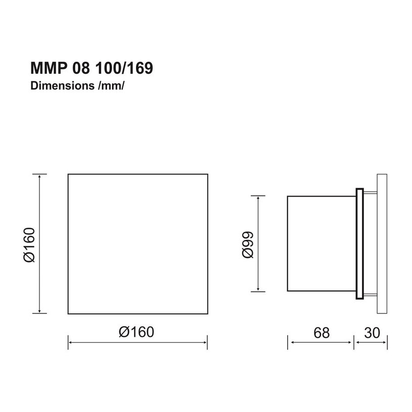 ВЕНТИЛАТОР ММ-Р 100/169 КЛАПА 08 INSIDE ВЕНТИЛАТОР ММ-Р 100/169 КЛАПА 08 INSIDE