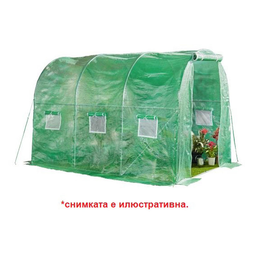 ПАРНИК 400x250x200cm 6БР. ПРОЗОРЦИ/ВРАТА ПАРНИК 400x250x200cm 6БР. ПРОЗОРЦИ/ВРАТА