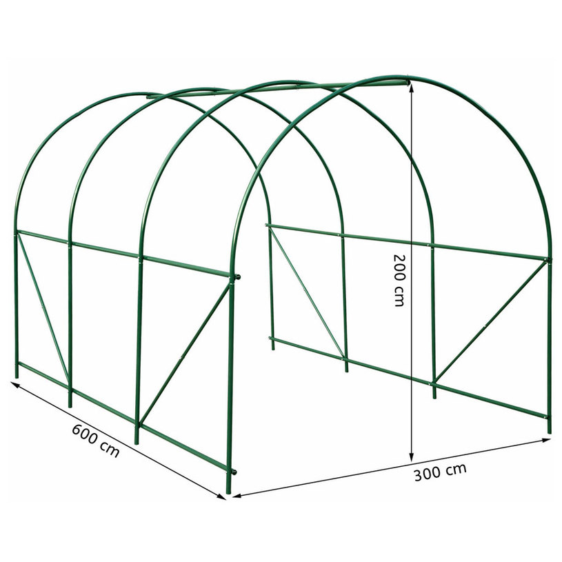 ПАРНИК 600х300х200cm 12БР.ПРОЗ/ВРАТА(2К) ПАРНИК 600х300х200cm 12БР.ПРОЗ/ВРАТА(2К)