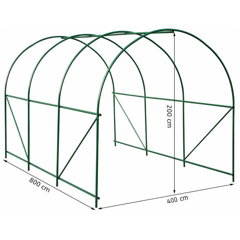 ПАРНИК 800x300x200cm 16БР.ПРОЗОРЦИ2ВРАТИ ПАРНИК 800x300x200cm 16БР.ПРОЗОРЦИ2ВРАТИ